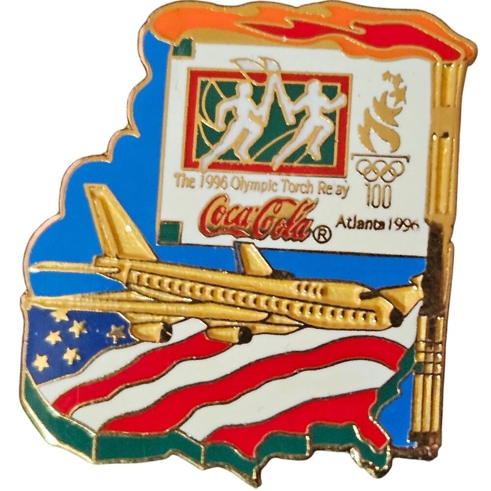 1996 Alanta Olympic Torch Relay Pin 611304